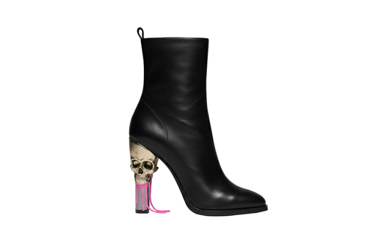 “Step into the Afterlife” Skull-Heel Boot