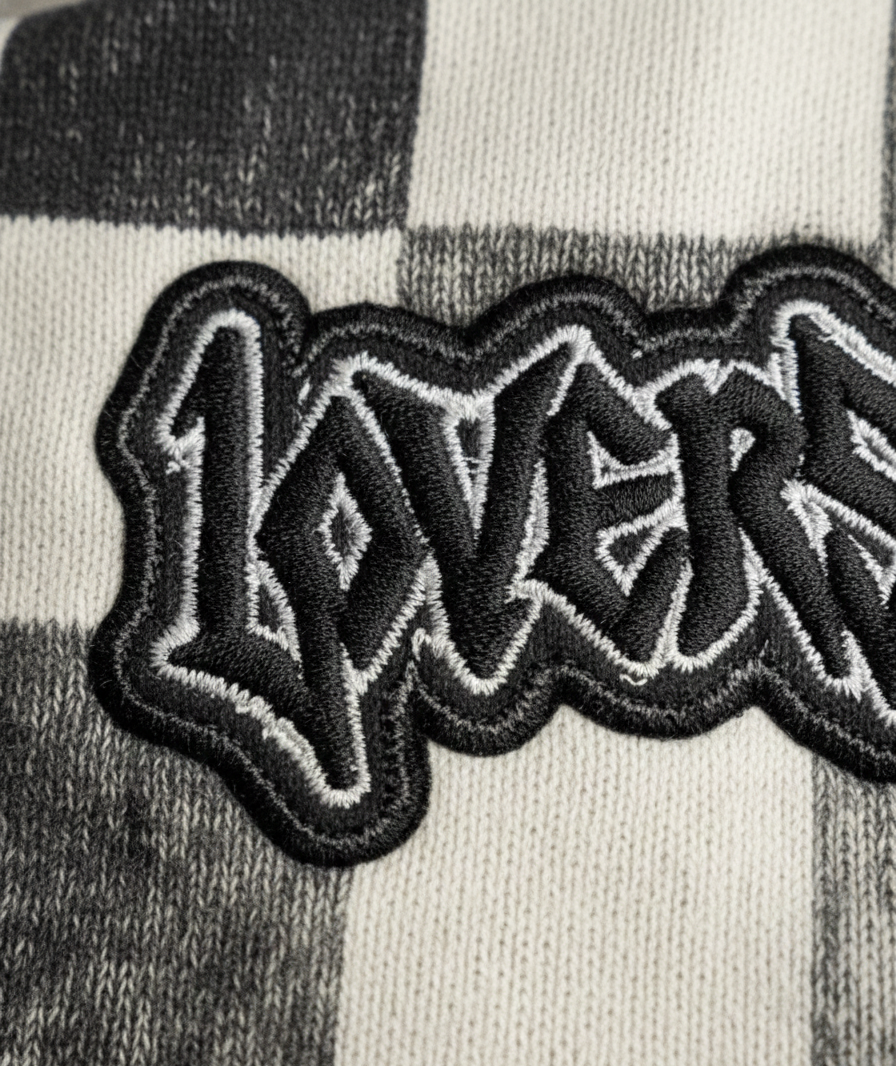 LOVERS “Grandmaster” Checkered Zip hoodie