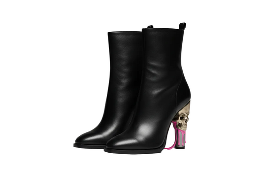 “Step into the Afterlife” Skull-Heel Boot